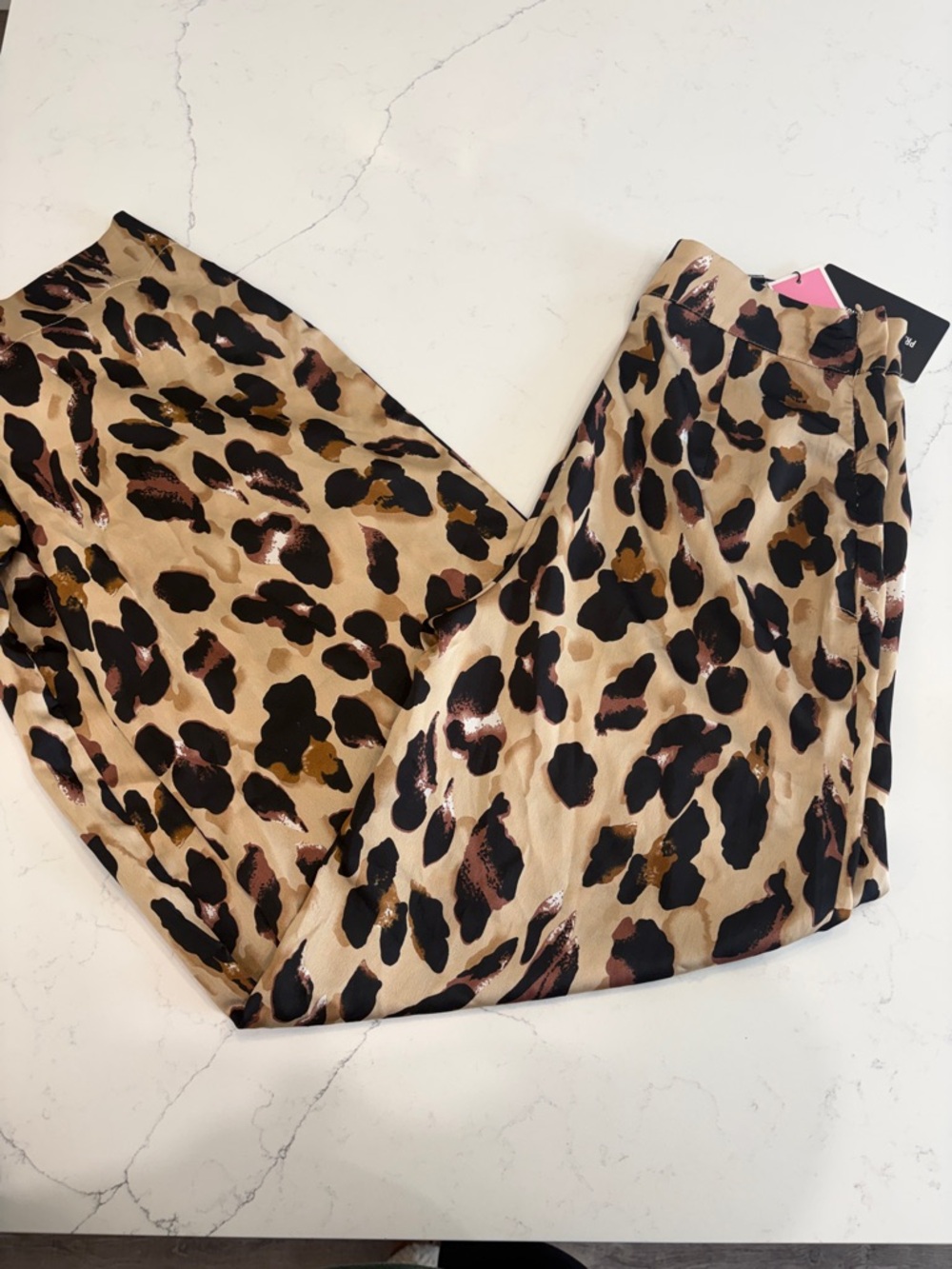 PrettyLittleThing Leopard Print Satin Trousers wide Leg leopard - Picture 2 of 4